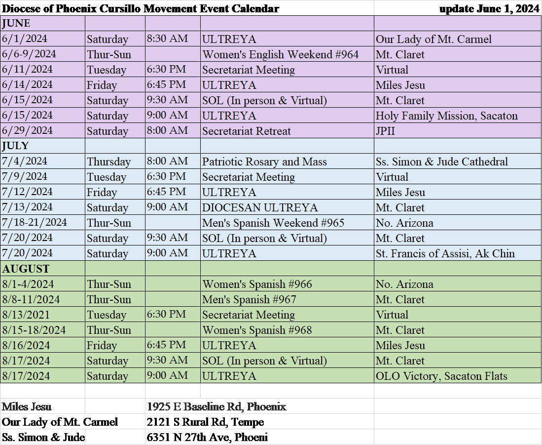 Phoenix Event Calendar February 2025 Wini Amandie